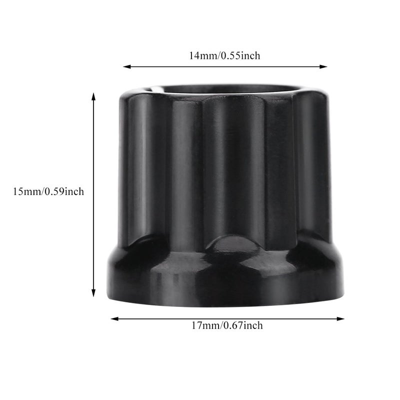 Dilwe 10PCS D Shape Shaft Knobs Aluminum Alloy Volume Control Potentiometer Caps for Electric Guitar Bass Amp Replacement Parts - Image 4